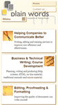 Mobile Screenshot of plainwords.co.uk